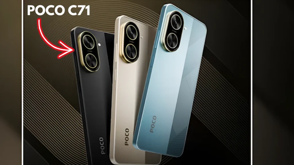 POCO C71 (Desert Gold, 6GB RAM, 128GB Storage) – Full Details